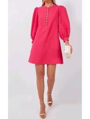 Pomander Place by Tuckernuck Cerise Pink Samantha Mini Dress size Latge
